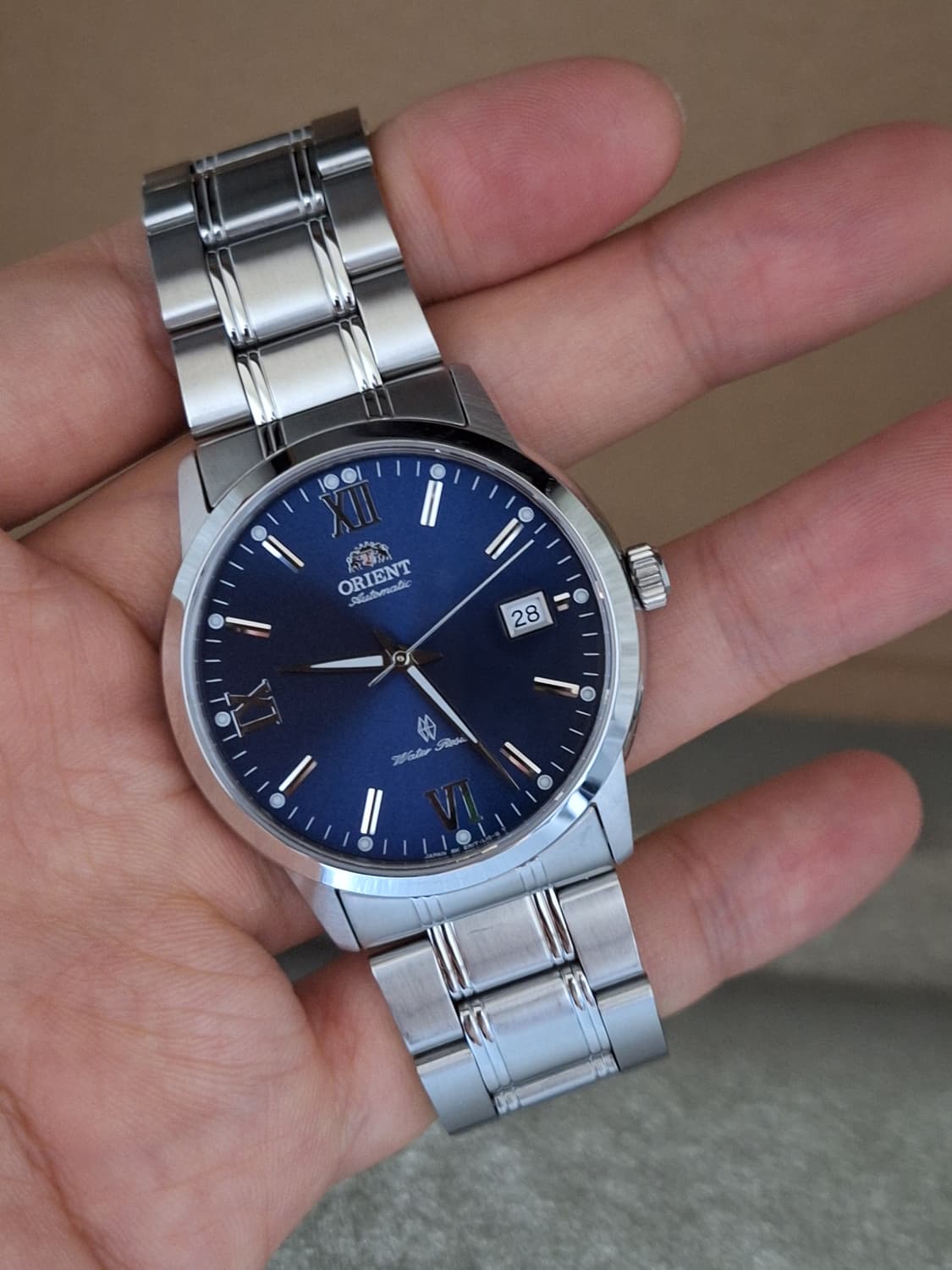 오리엔트 오토메틱 청판 시계 판매합니다 상품이미지1