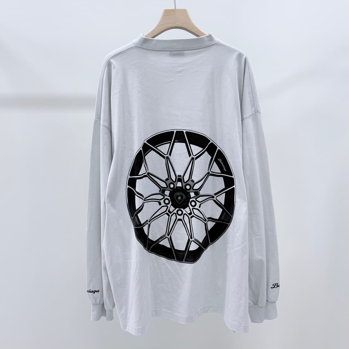 [S+급/4] 발렌시아가 x 오토모빌리 람보르기니 롱 슬리브 긴팔 티셔츠 상품이미지5