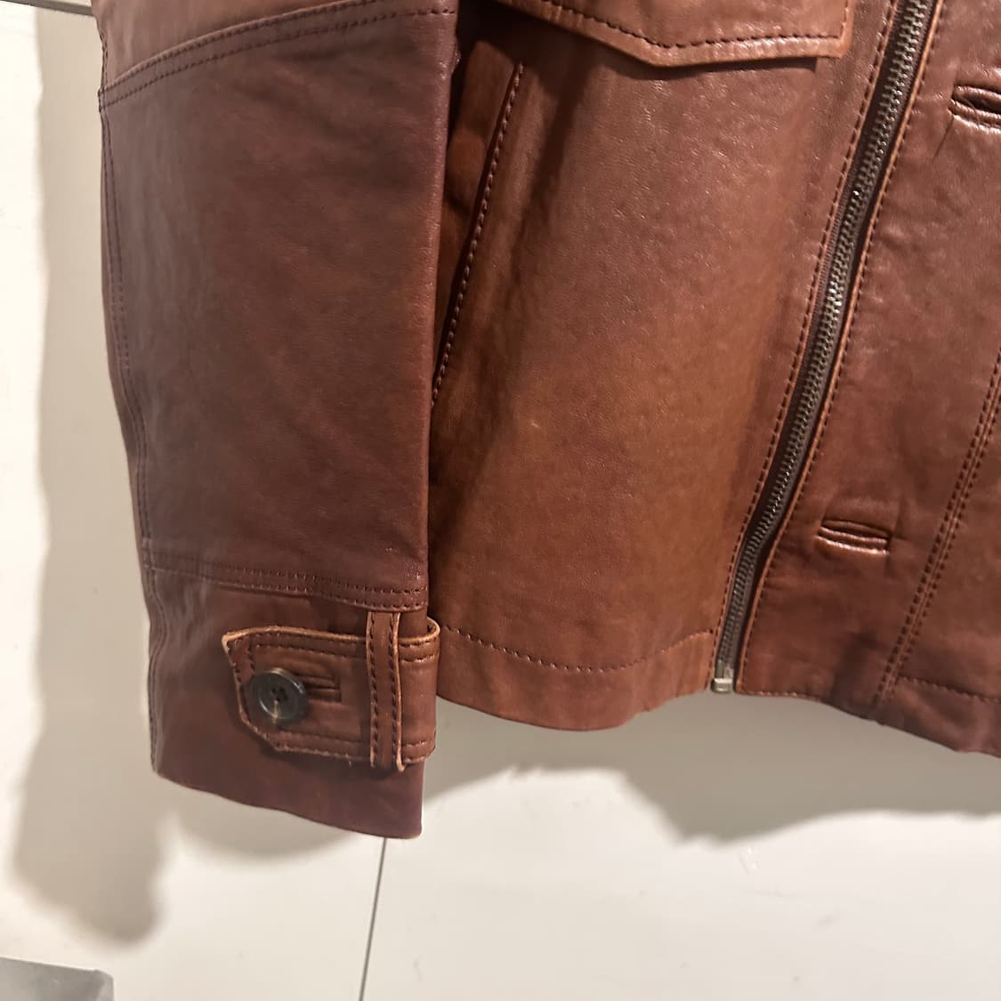 크리스 브라운 레더 자켓 상품이미지3