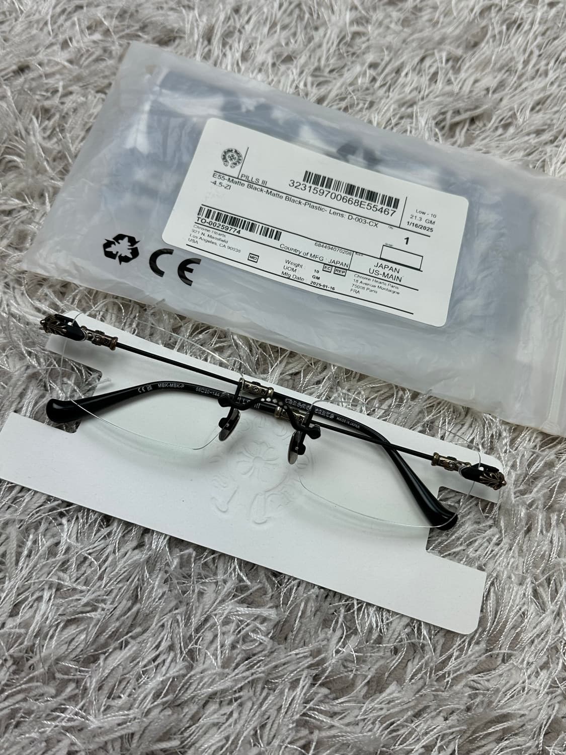 [55-20-144] 정품 크롬하츠 필스 3 매트 블랙 플라스틱 상품이미지1