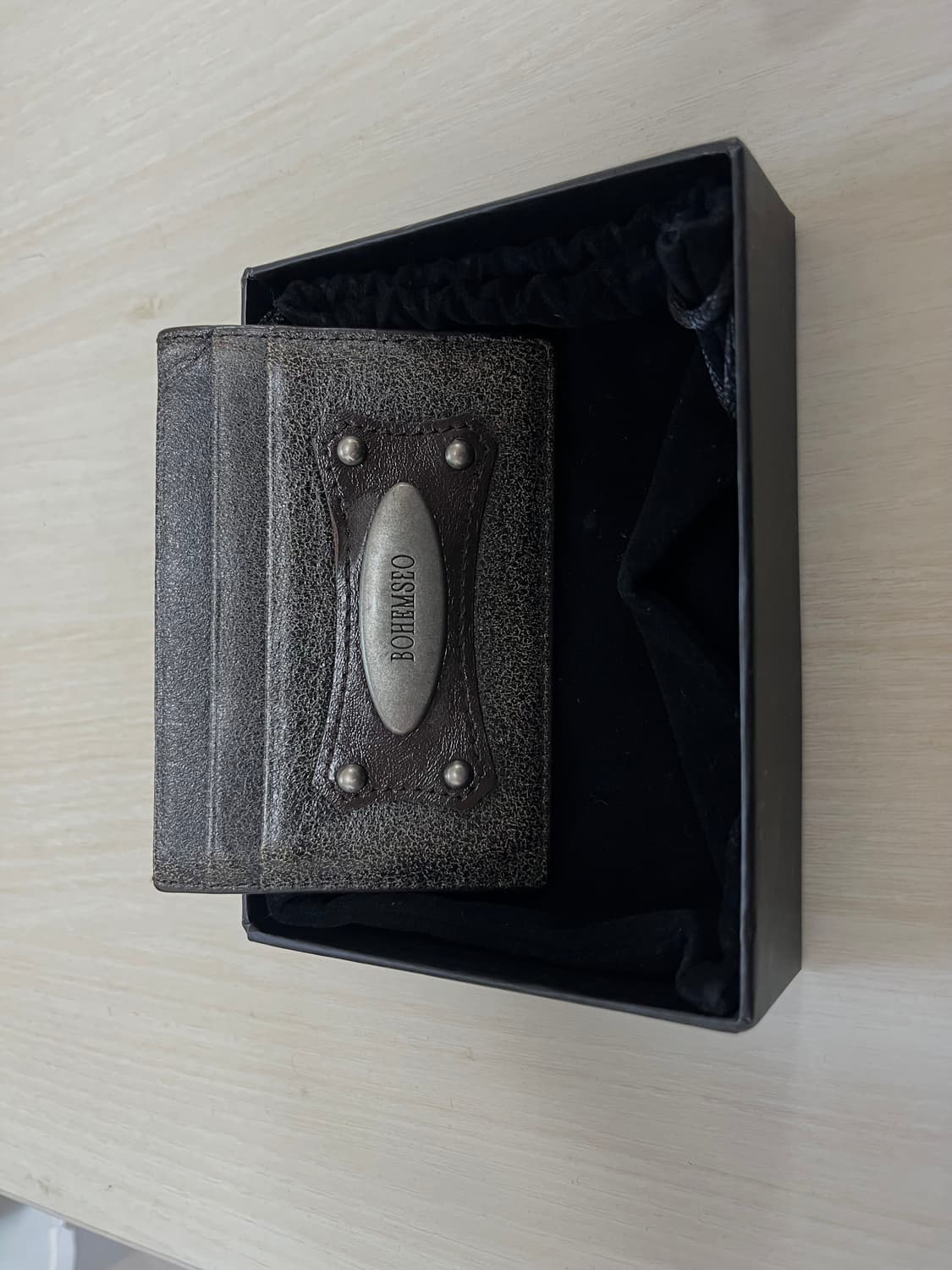 bohemseo 보헴서 카드지갑 브라운 상품이미지1