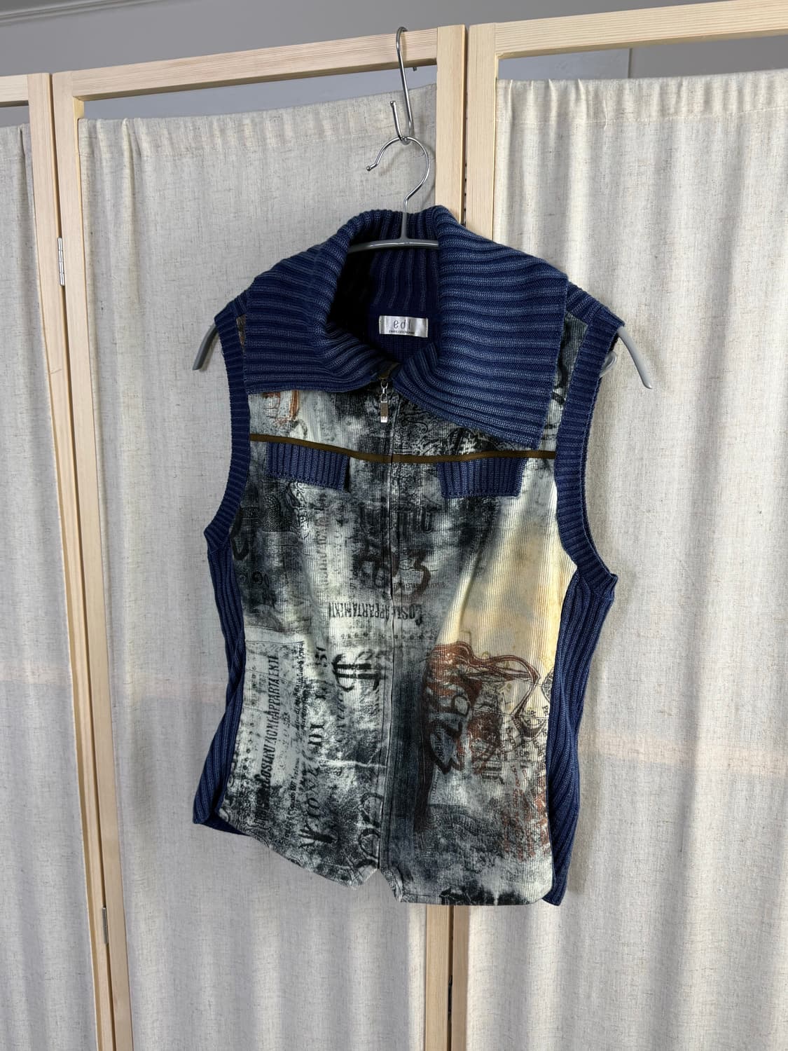 ENRICODOMANI 프린팅 니트 베스트 상품이미지2