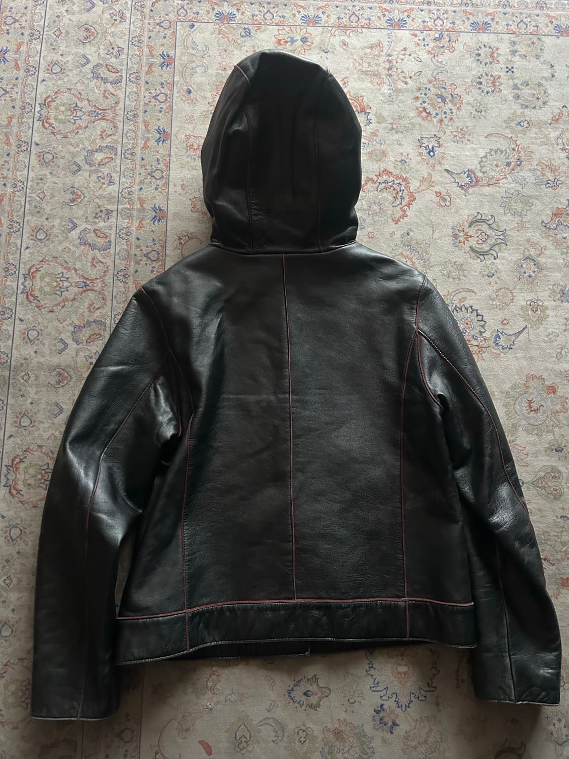 00‘s Levi’s leather hood jacket 상품이미지4