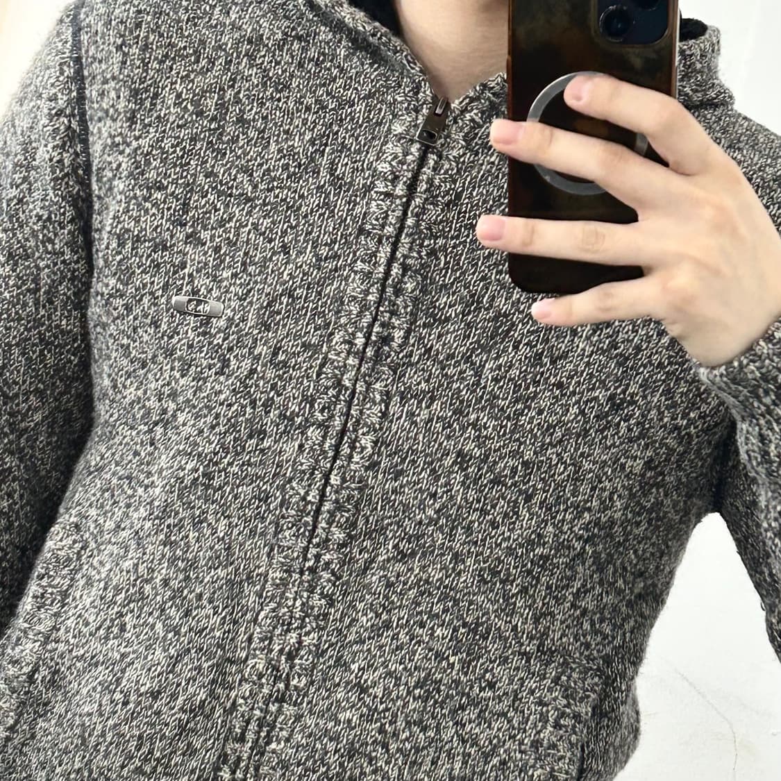 오클리 헤링본 후드 집업 점퍼 상품이미지4