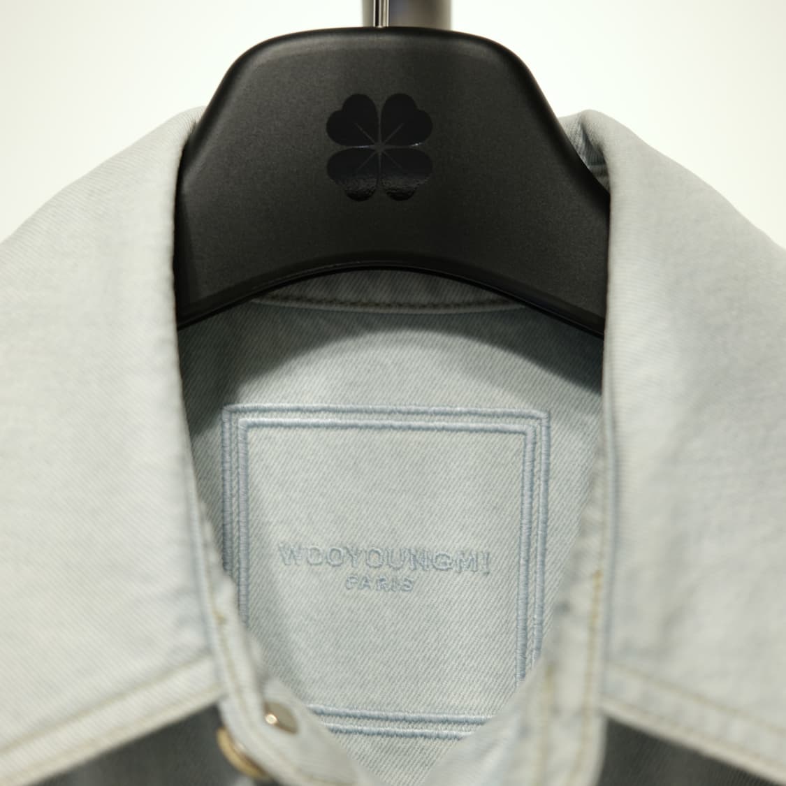 우영미 플라워 데님 반팔 셔츠자켓 상품이미지4