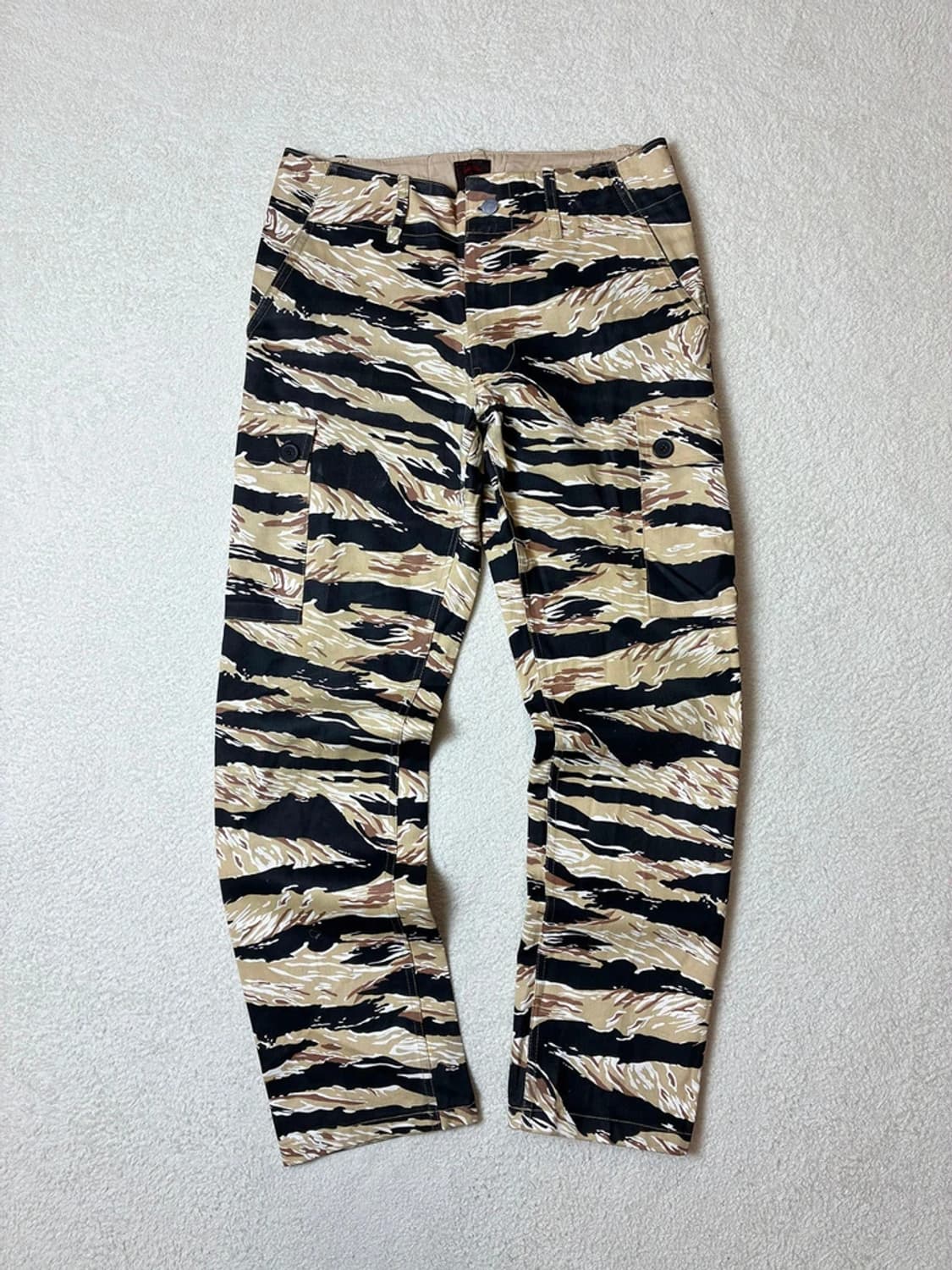 누드본즈 x 참스 골든 타이거 스트레이트 카고 팬츠 PN6413 상품이미지1