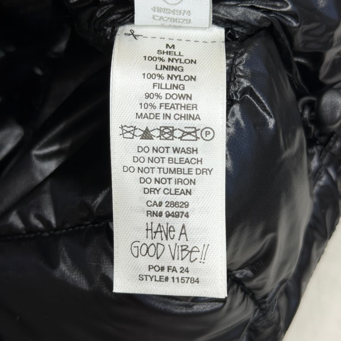 스투시 미드웨이트 퍼퍼 경량패딩 자켓 블랙 M 상품이미지6