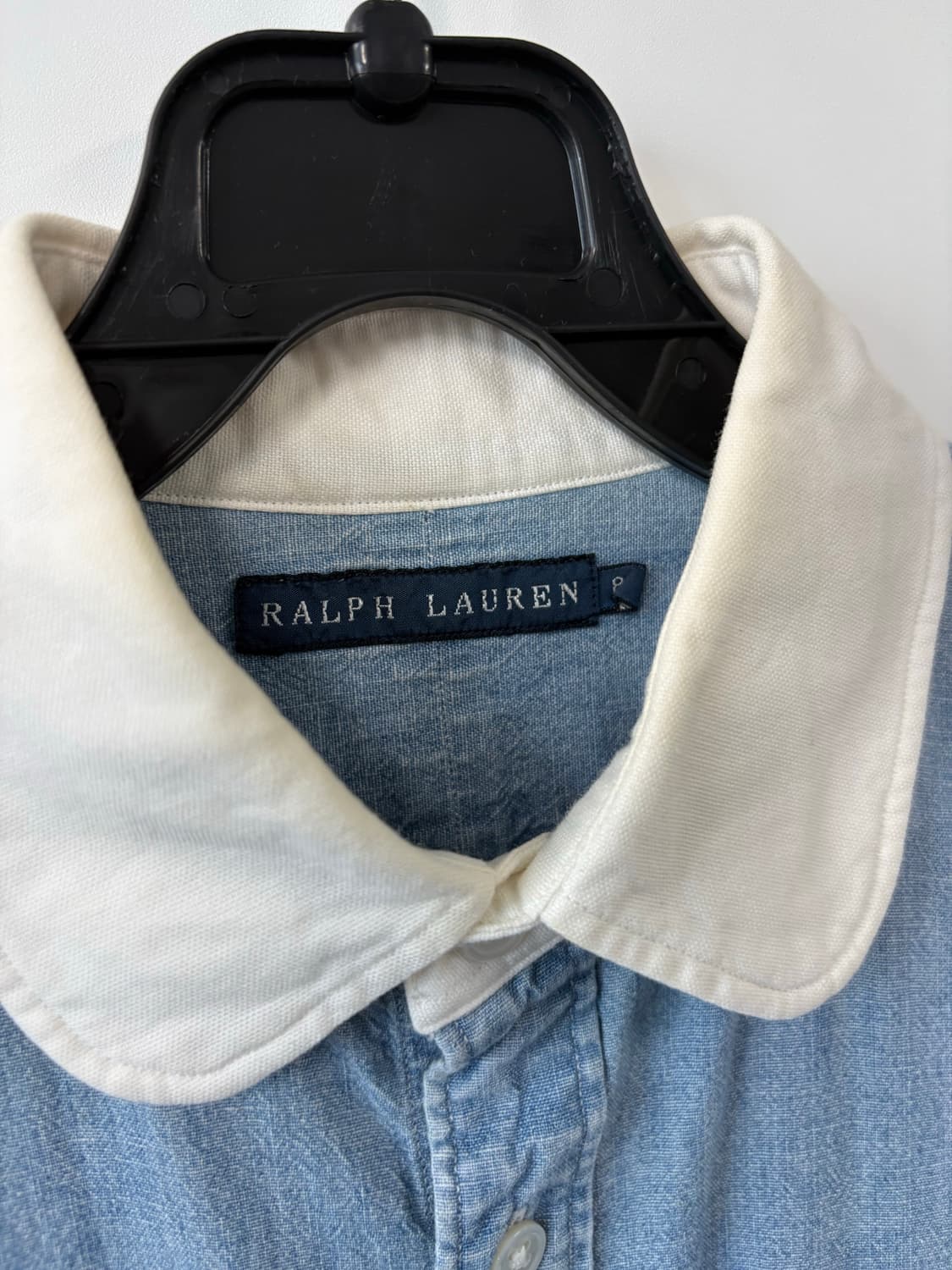 폴로 랄프로렌 배색 카라 데님 셔츠 상품이미지5