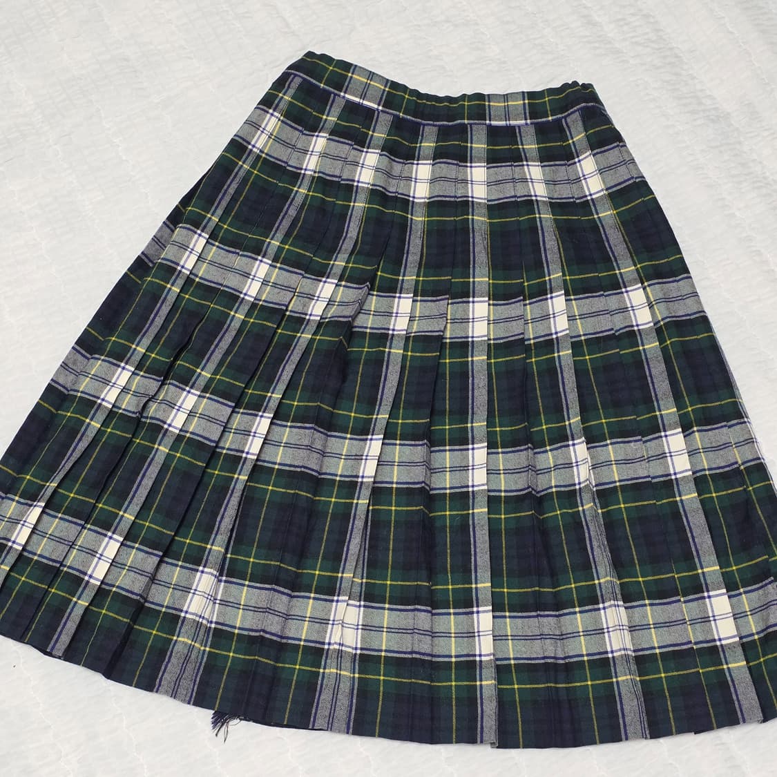 모리걸st 그린 타탄체크 플리츠 킬트 스커트 상품이미지2