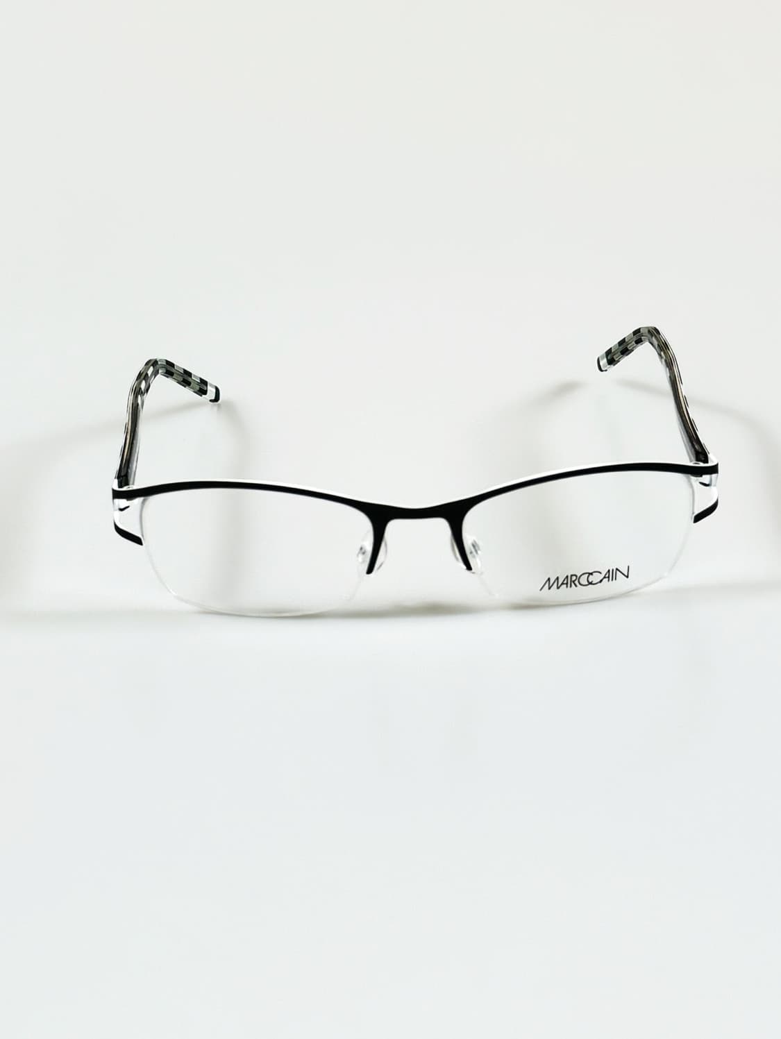 독일제 MARC CAIN 반무테 스퀘어 빈티지 안경 상품이미지2