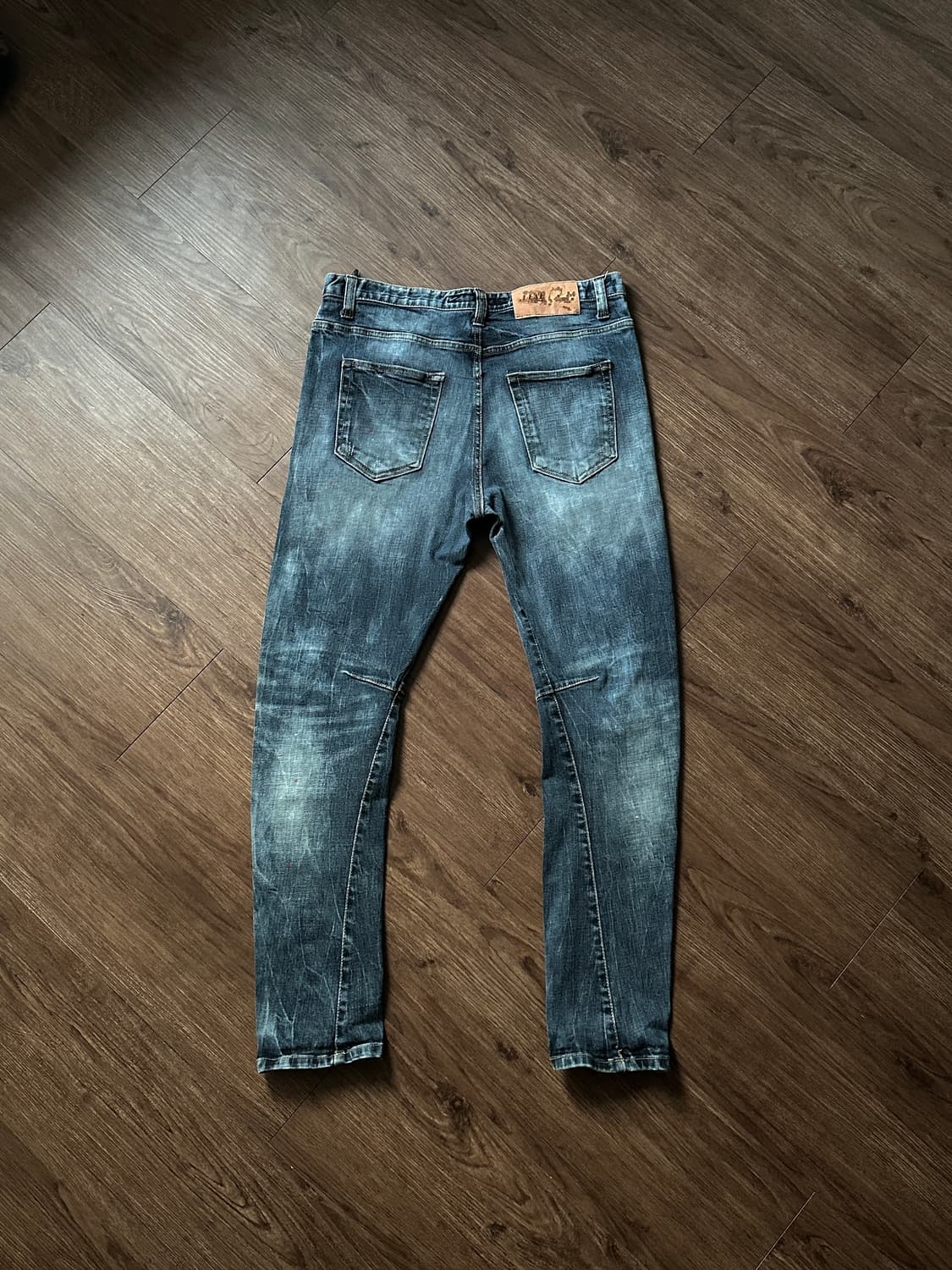 ILDT 체크 & 스크래치 바이커 진 상품이미지9