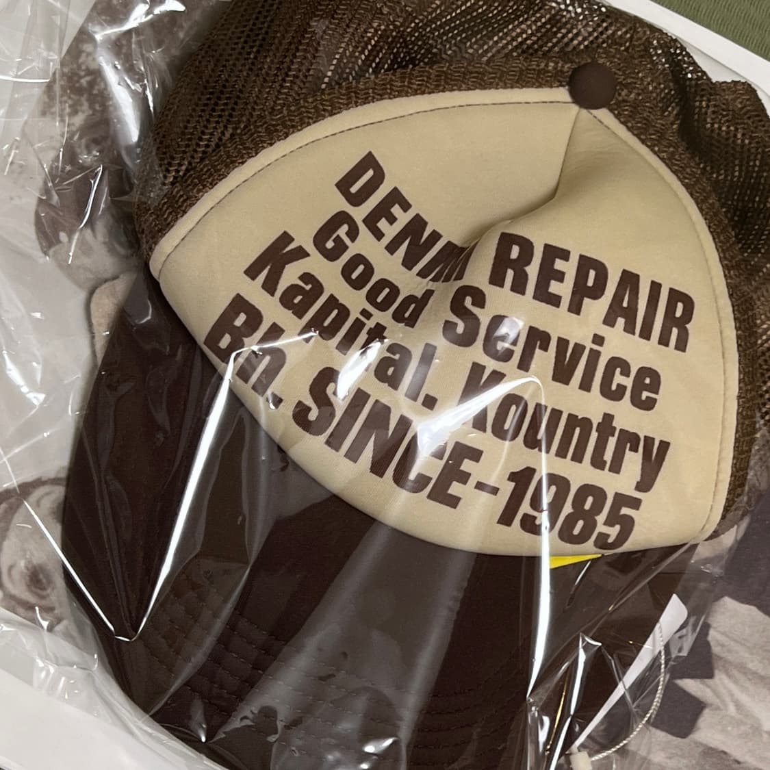 캐피탈 데님 리페어 서비스 Pt 럼버 트랙 캡 키나리 브라운 상품이미지2