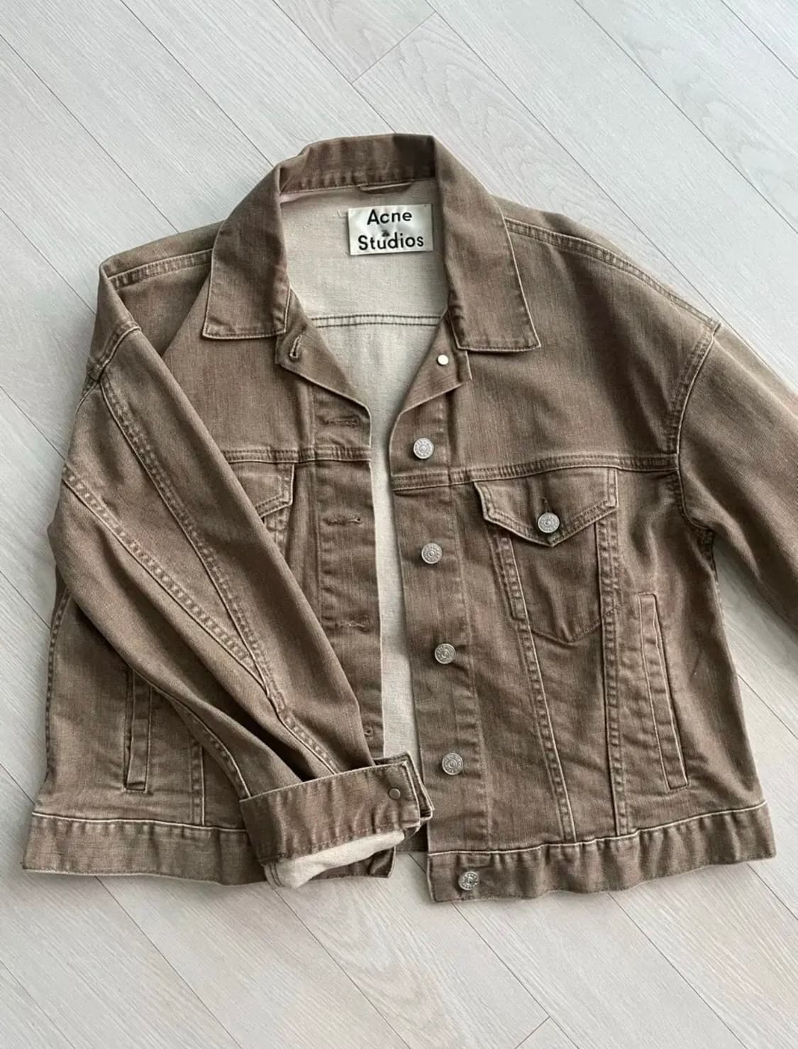 아크네 스튜디오 워싱 청자켓 proxy beige 상품이미지1