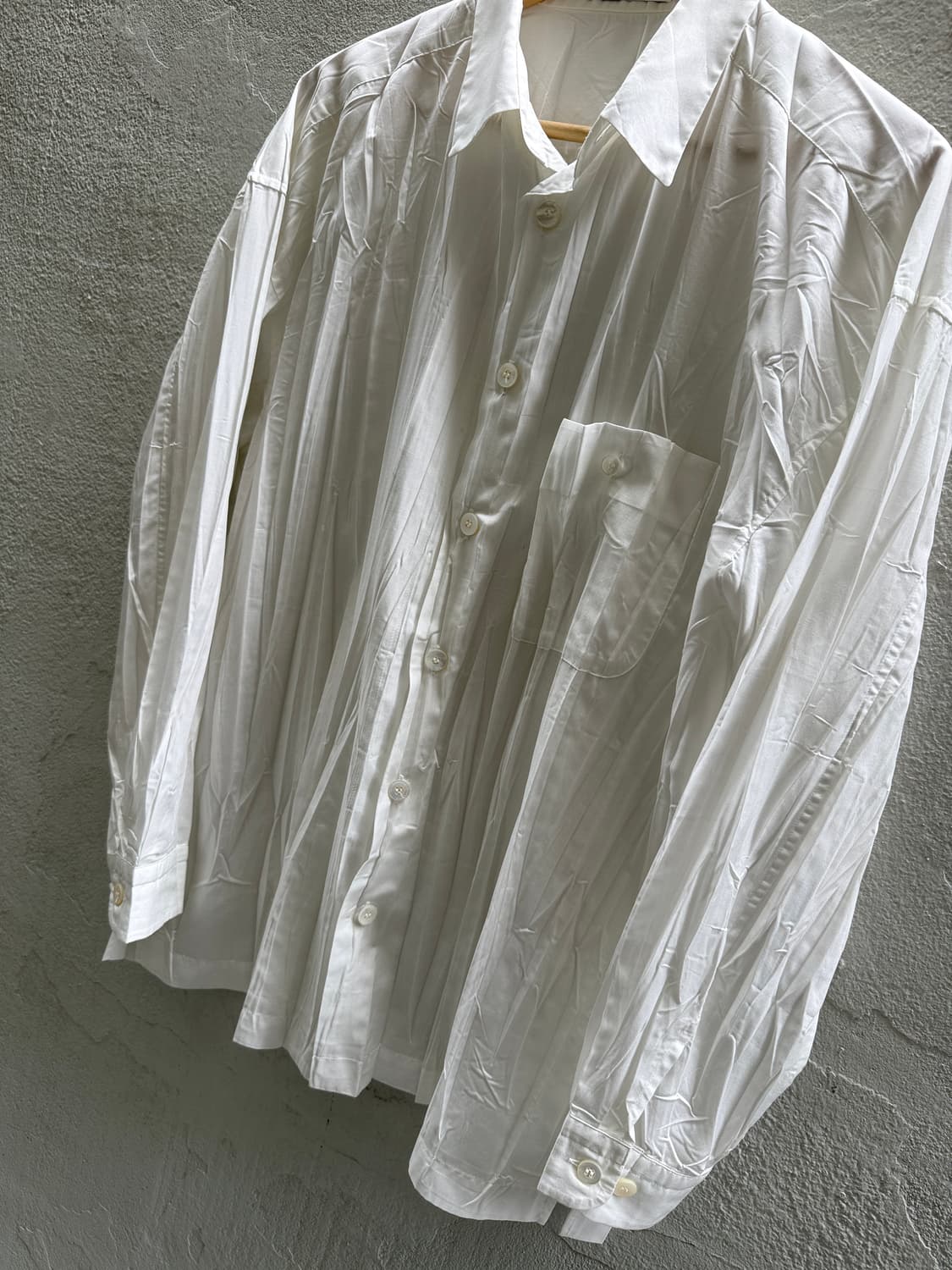 90s Issey Miyake 주름셔츠 상품이미지3