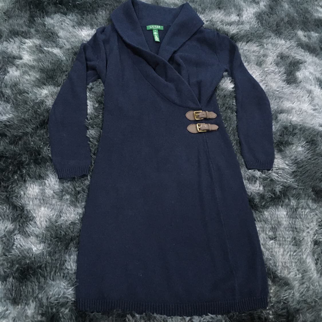 투티/0172 랄프로렌 벨트 드레스 네이비 상품이미지1