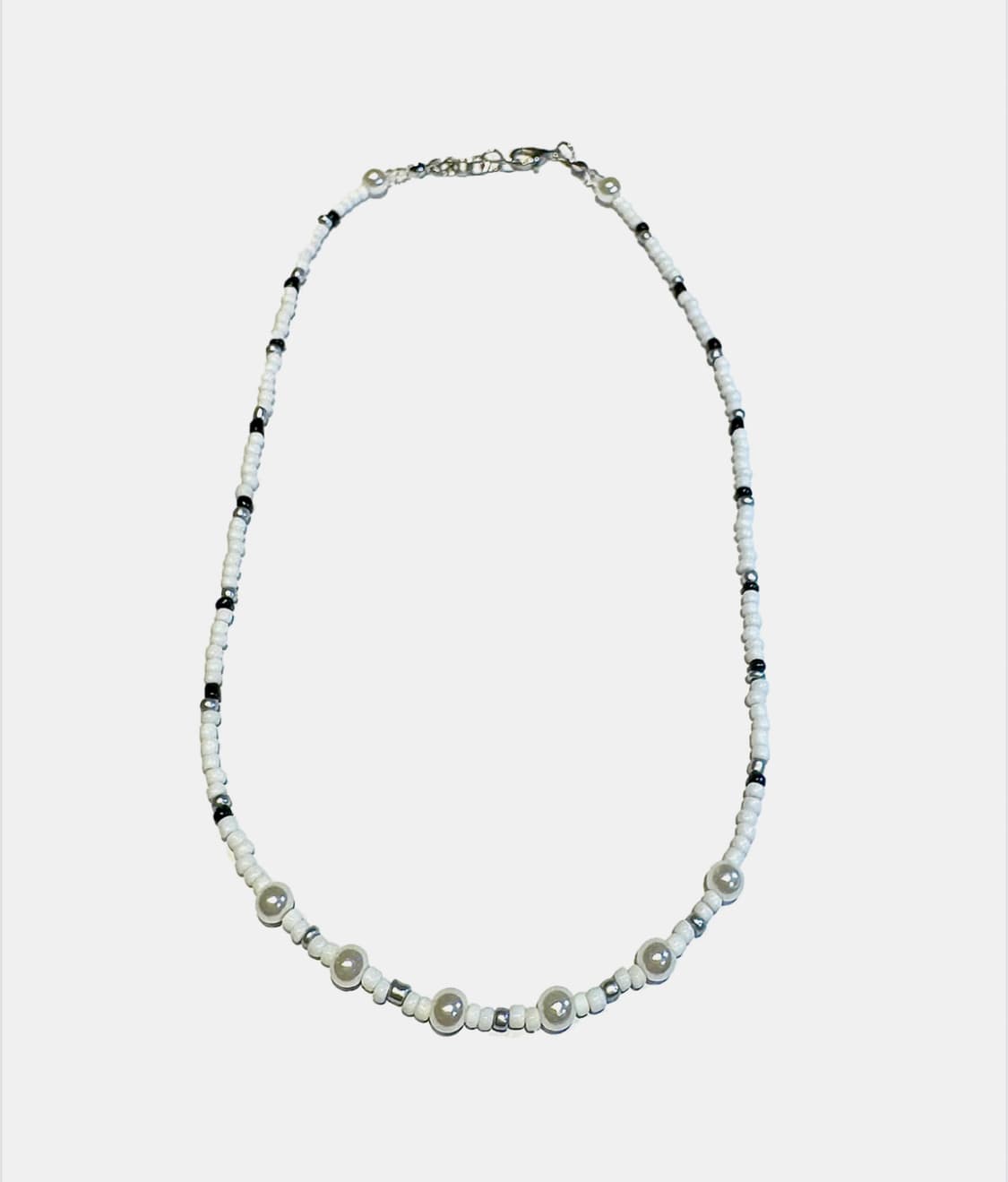 BEST PICK✨)  Ellavo white beads necklace 상품이미지3