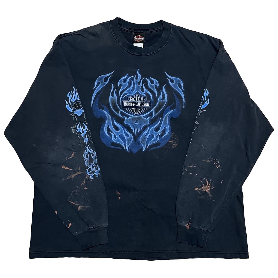 [2XL] 할리데이비슨 2004 블루 플레임 롱슬리브 상품이미지1