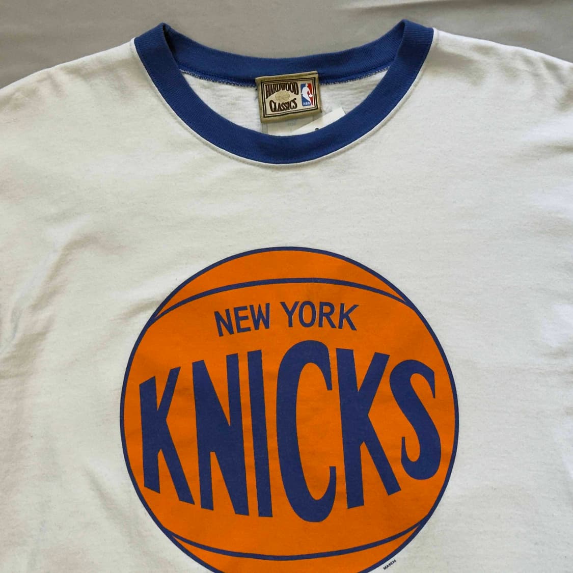 90s 마제스틱 NBA 뉴욕 닉스 링거 티셔츠 USA 상품이미지2