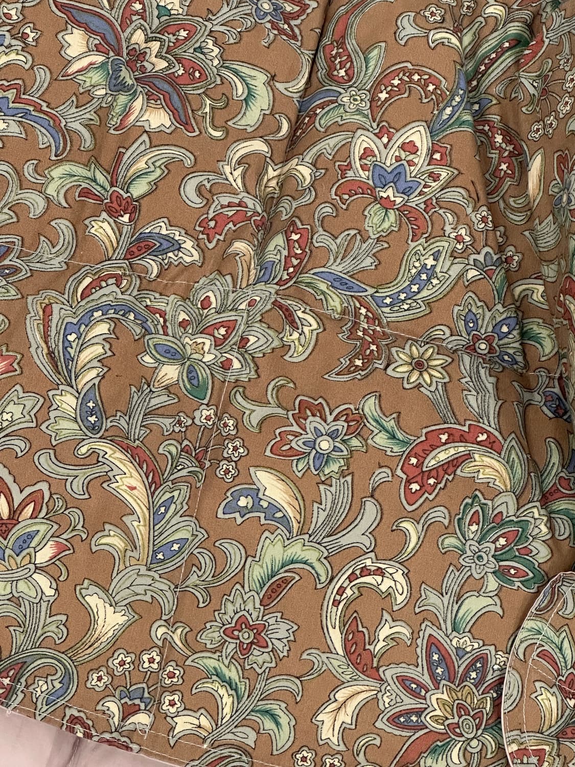 🪶일본 에스닉 플라워 베스트 쪼끼 패딩🪶 그런지 히피 하구미 케이프  상품이미지6