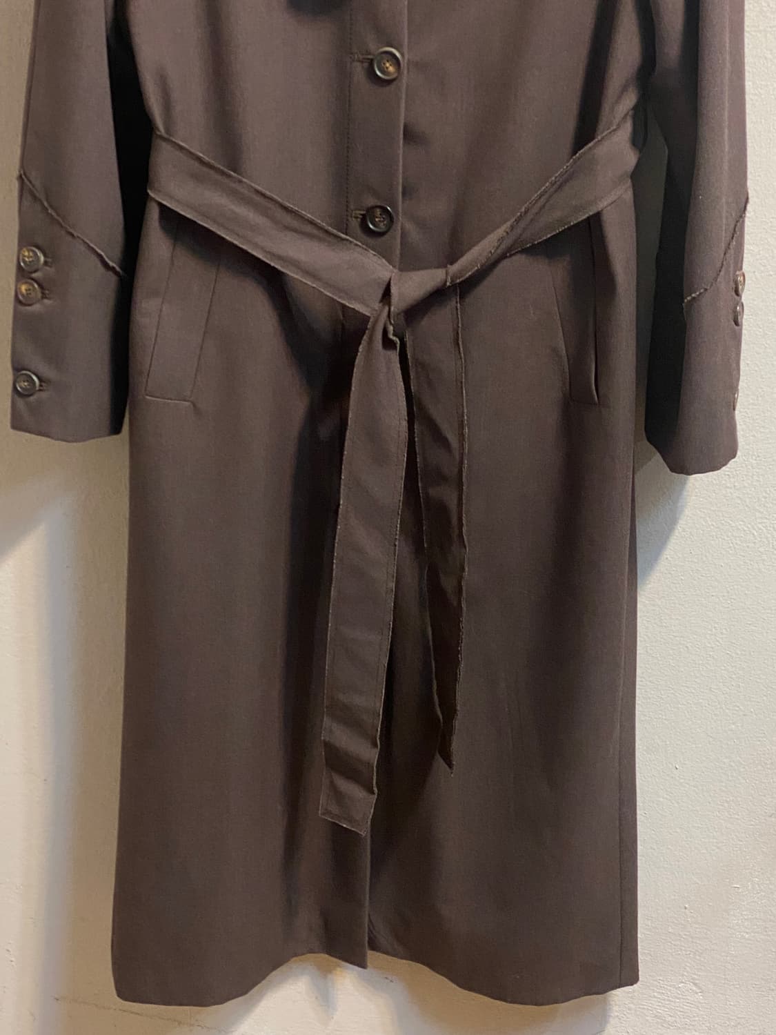 마땡킴 브라운 싱글 코트 상품이미지5