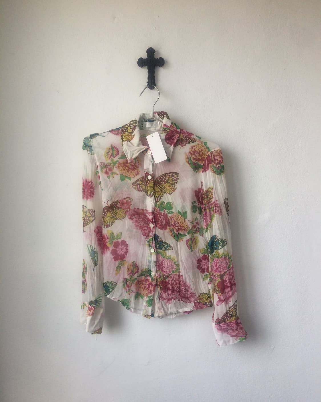 Butterfly pattern shirt 상품이미지2