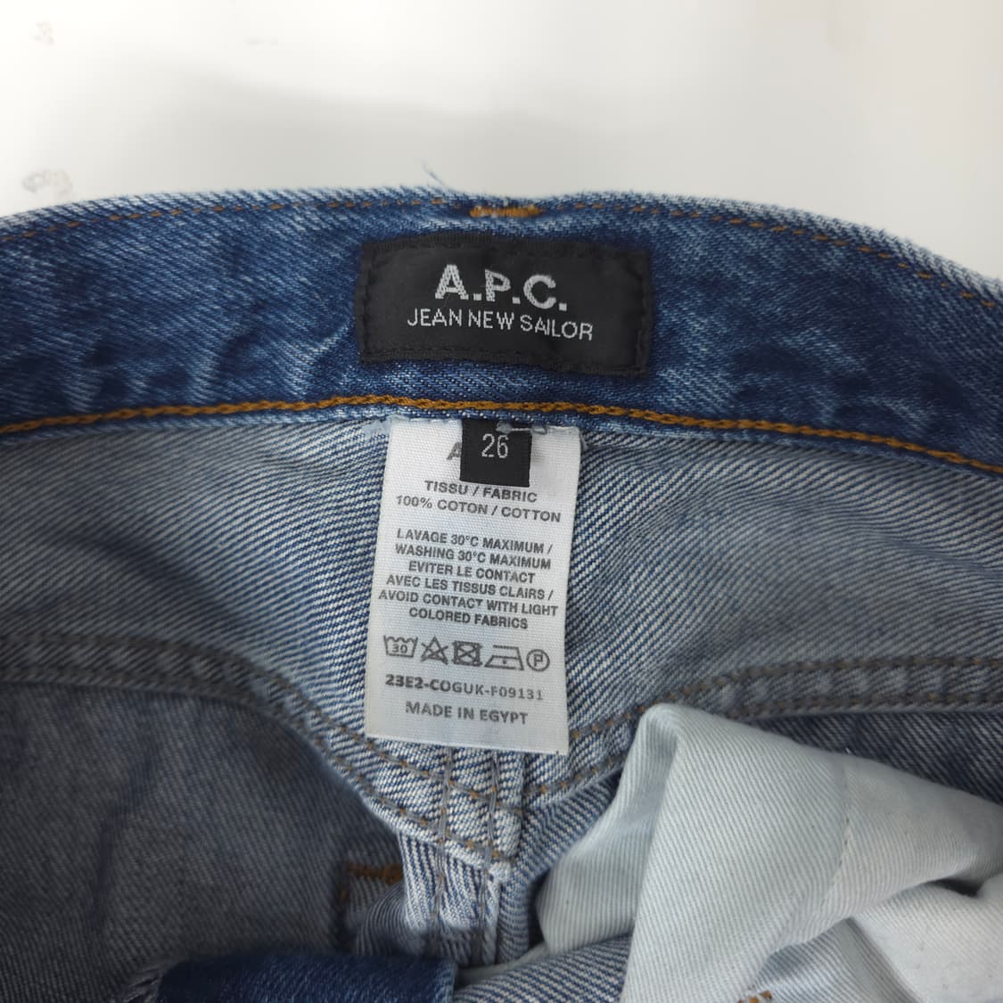 아페쎄 세일러 데님팬츠 중청 (26) 상품이미지3