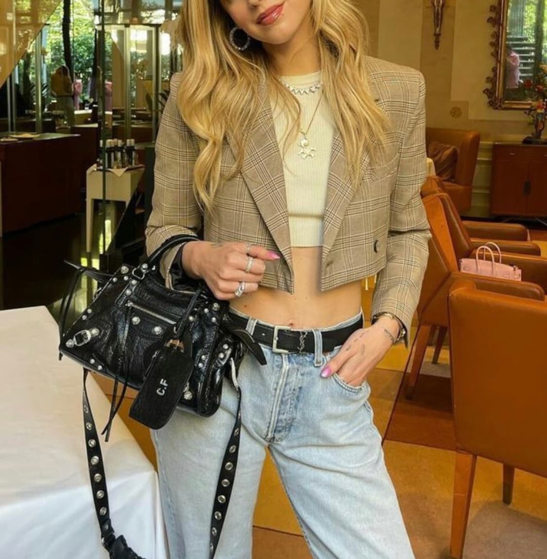 Balenciaga 네오 카골 램스킨 토트백 XS 상품이미지9