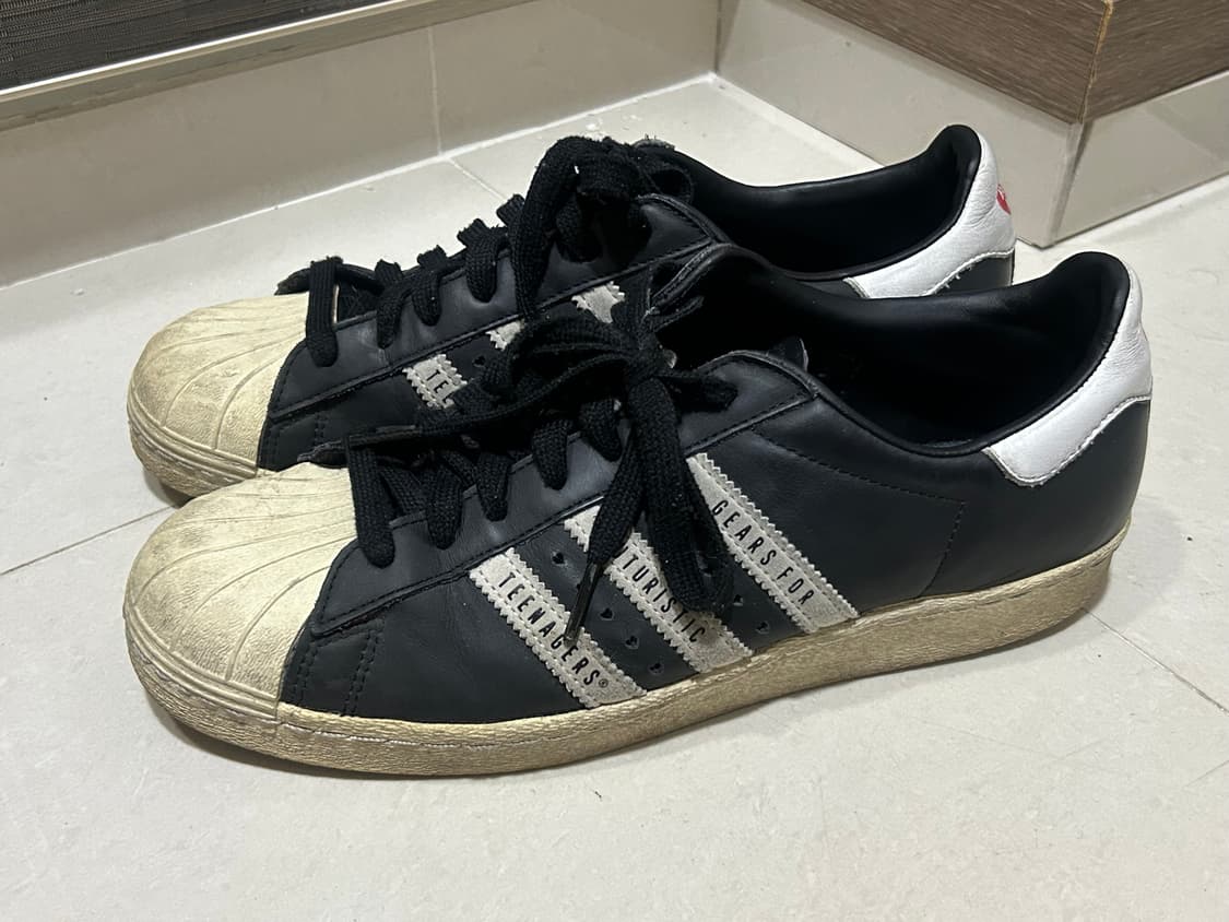 아디다스x휴먼메이드 슈퍼스타 블랙 상품이미지2