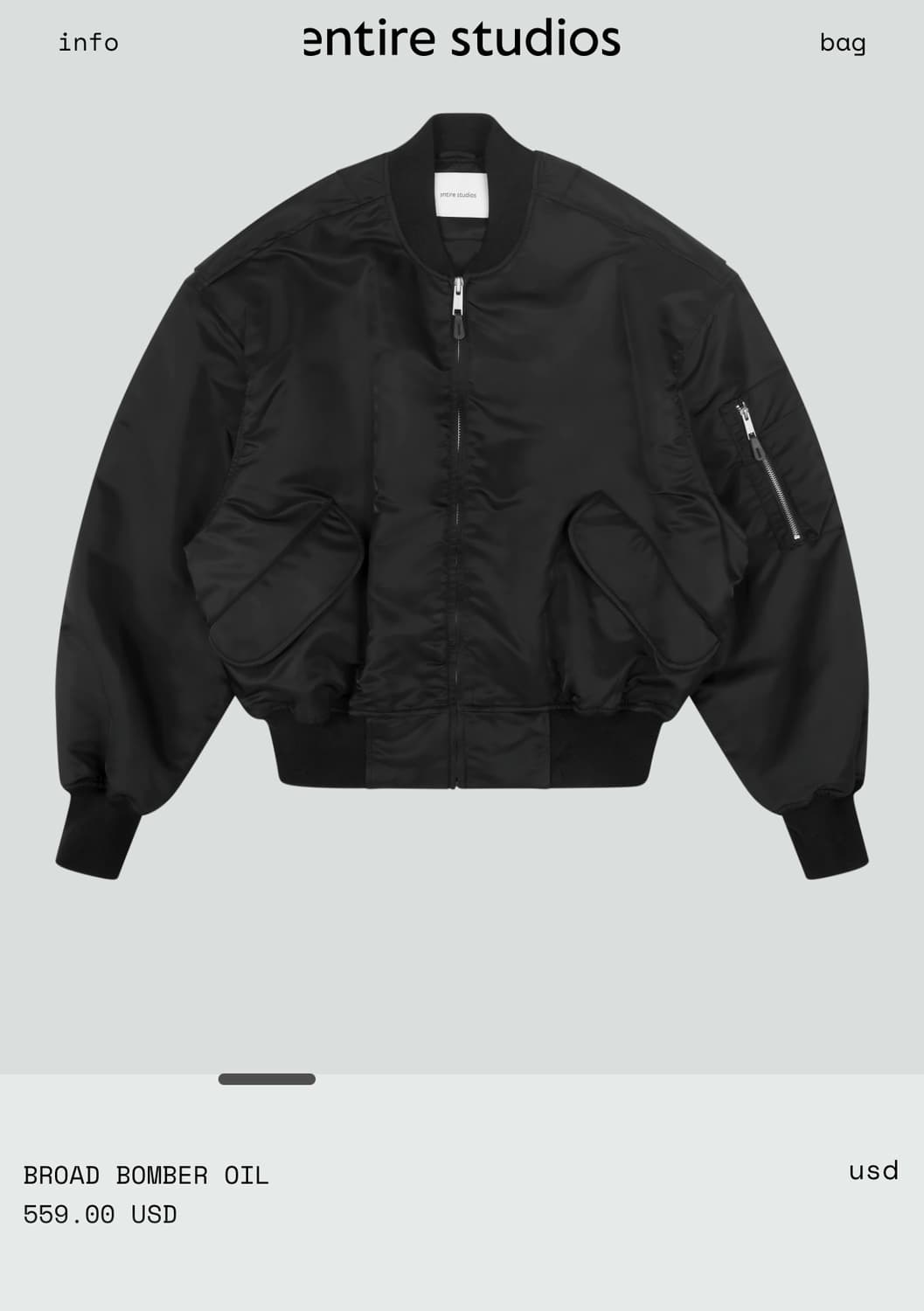 엔타이어 스튜디오 브로드 봄버 상품이미지1