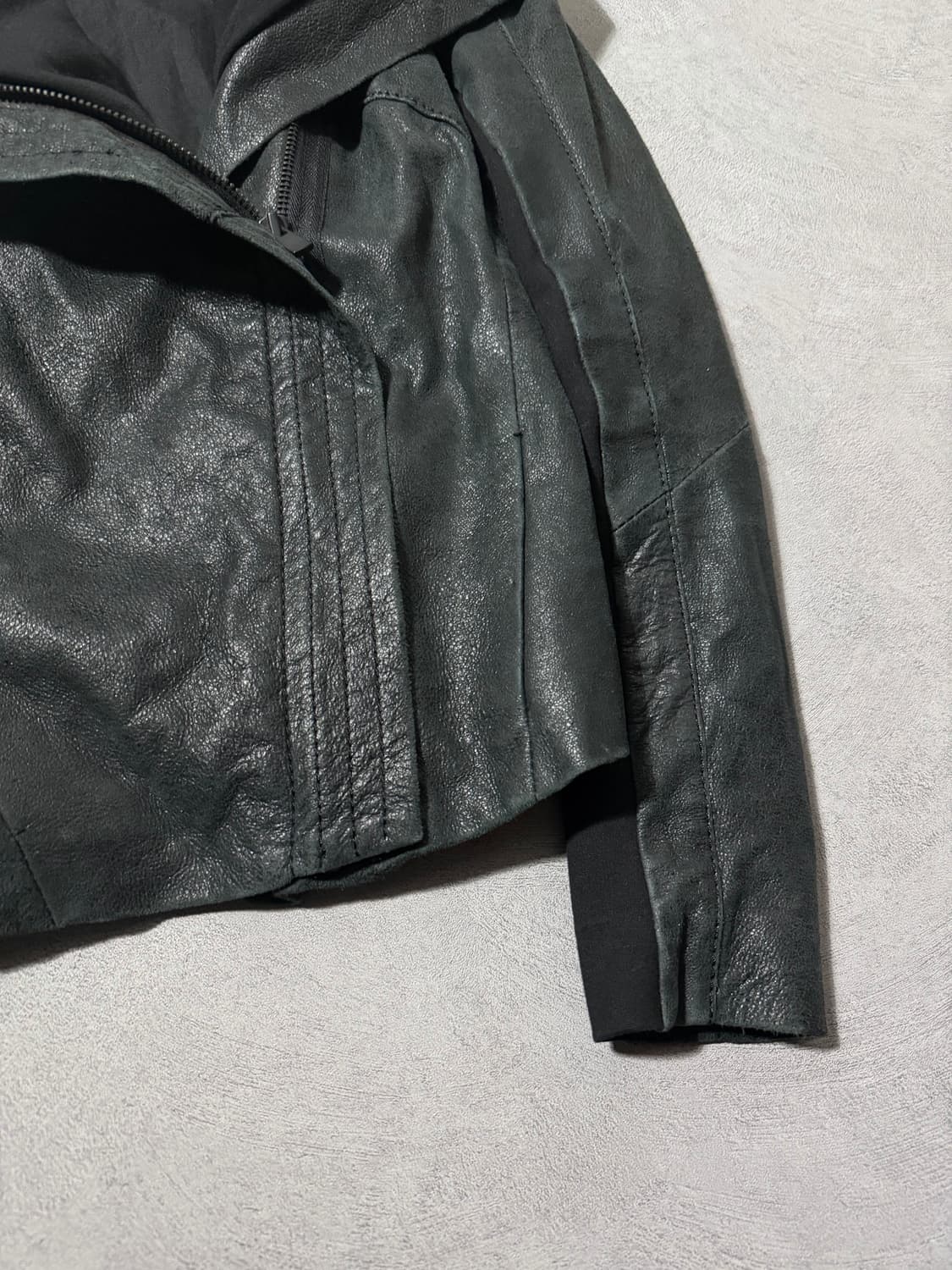마쥬 하이넥 램스킨 레더자켓  상품이미지6
