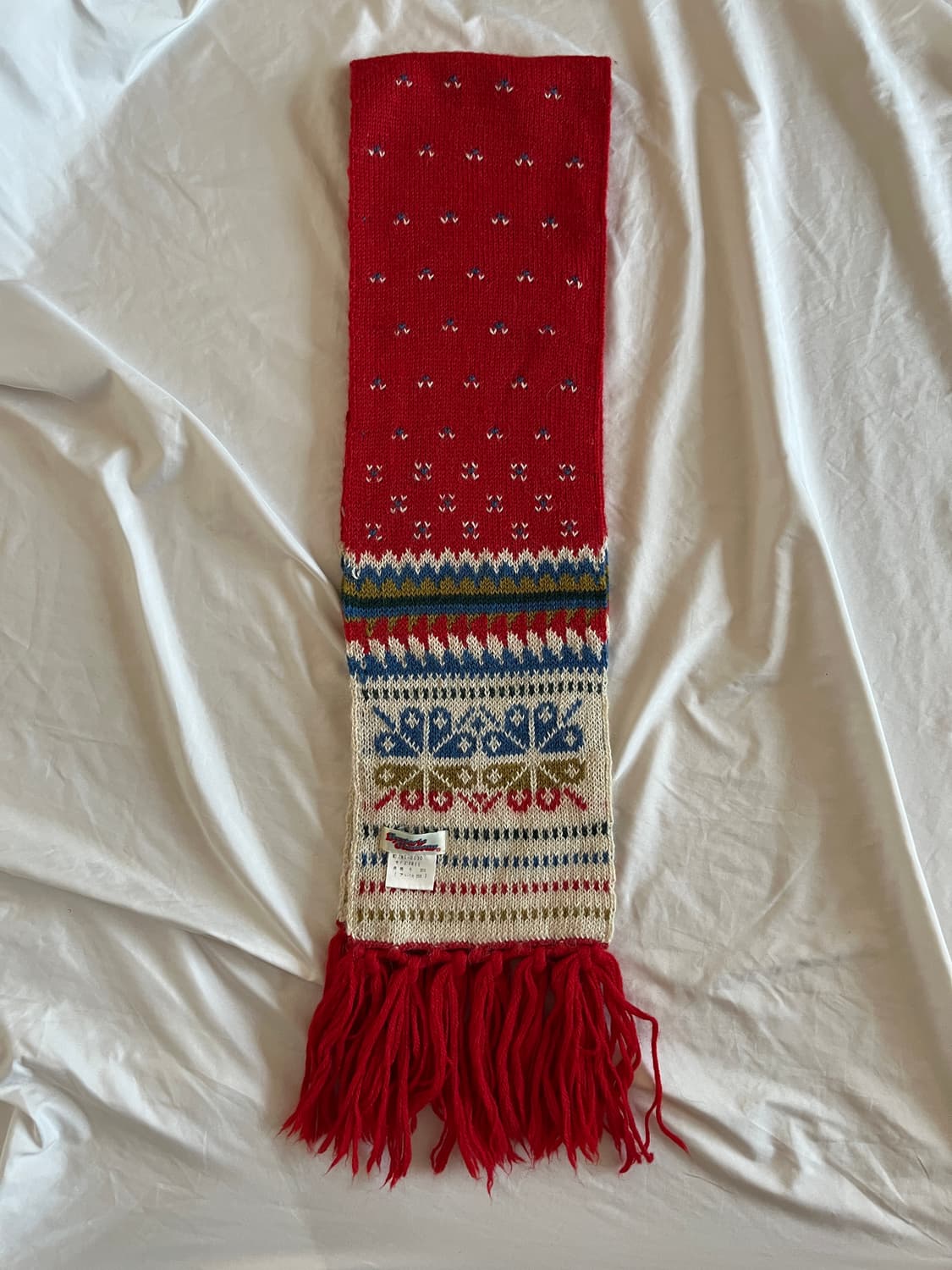 히스테릭 글래머 아카이브 노르딕 페어아일 니트 머플러 목도리 스툴 상품이미지3