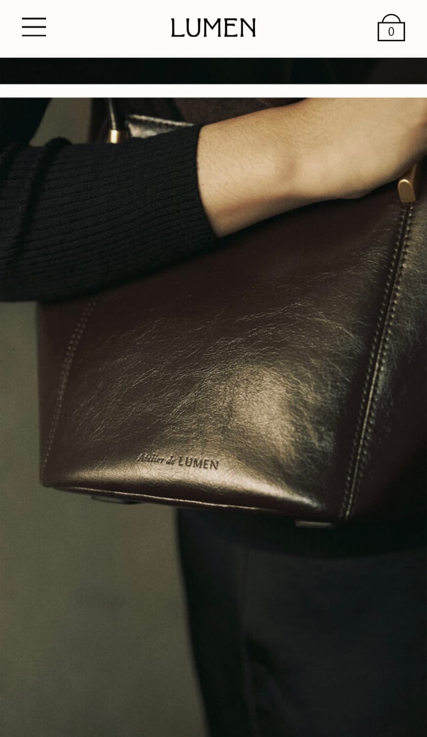 Atelier de LUMEN Marron Bag (Organ Brown 상품이미지6