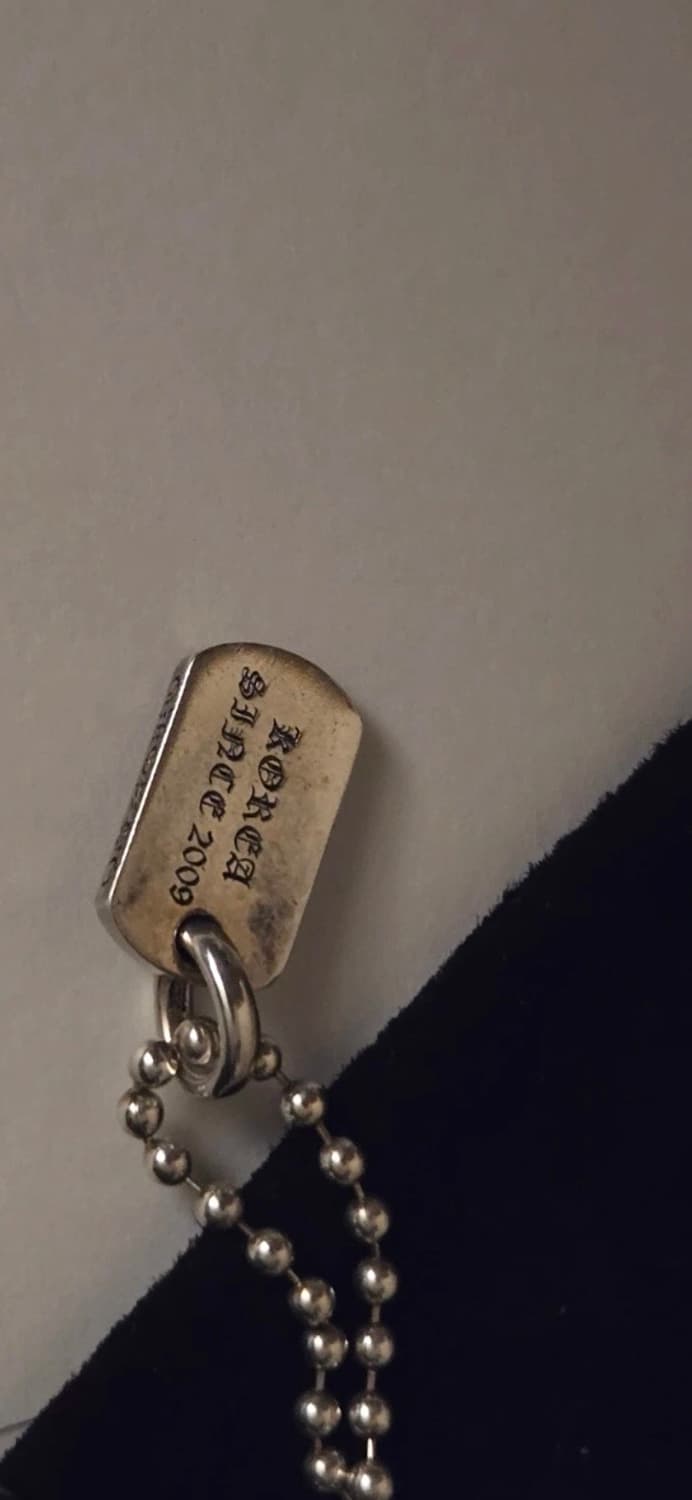 크롬하츠 타이니 스타 도그택 + 정품 체인 상품이미지4