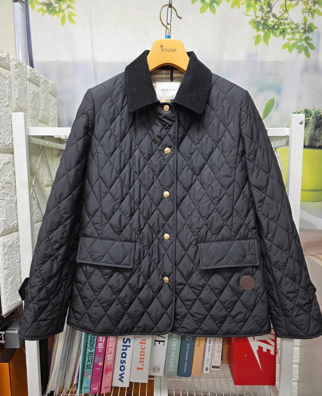 헤지스 여성퀼팅점퍼 55 간절기 봄가을 경량 누빔자켓 AD49 상품이미지1