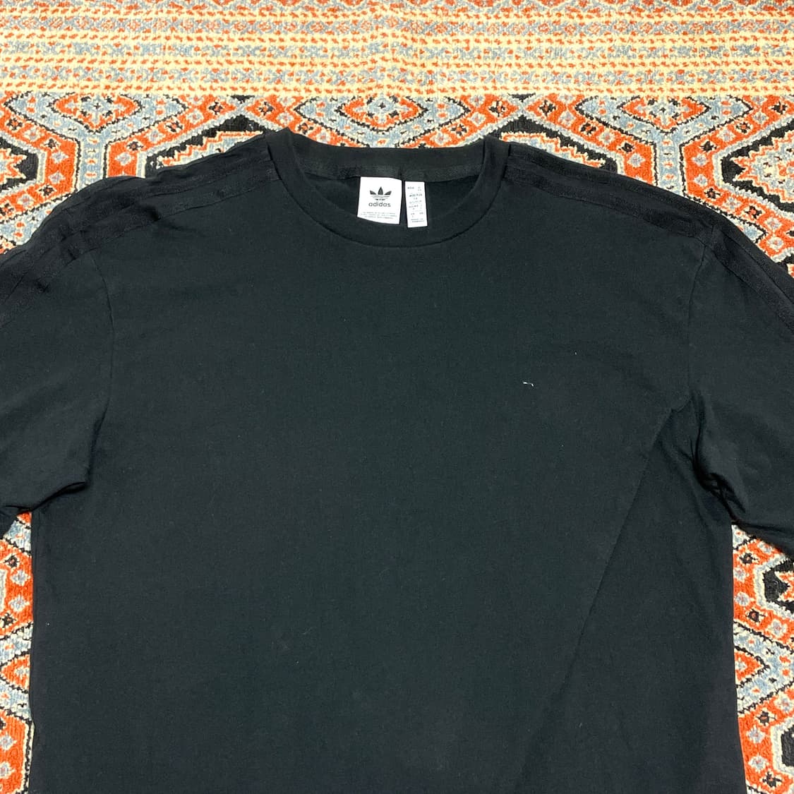 아디다스 오리지널 블랙 반팔 랩 원피스 여성S 상품이미지2