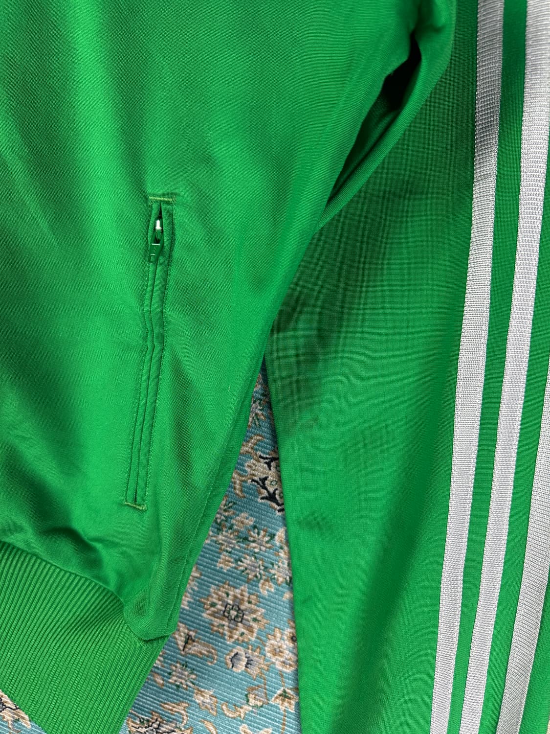 아디다스 그린 실버 파이어버드 트랙탑1605 상품이미지4