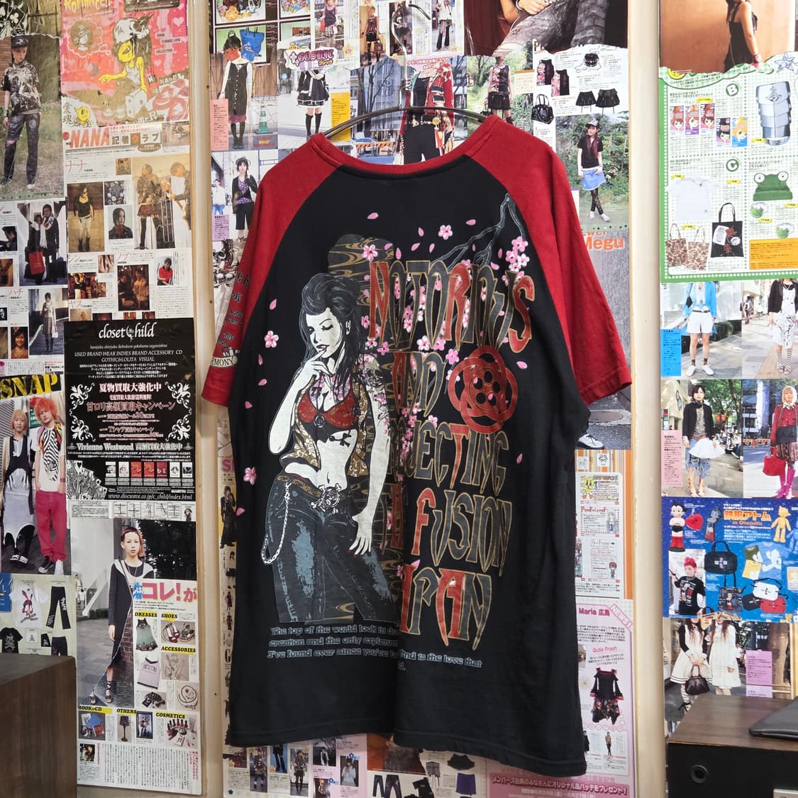 JPN 타투걸 프린팅 오리엔탈 나그랑 반팔 상품이미지4