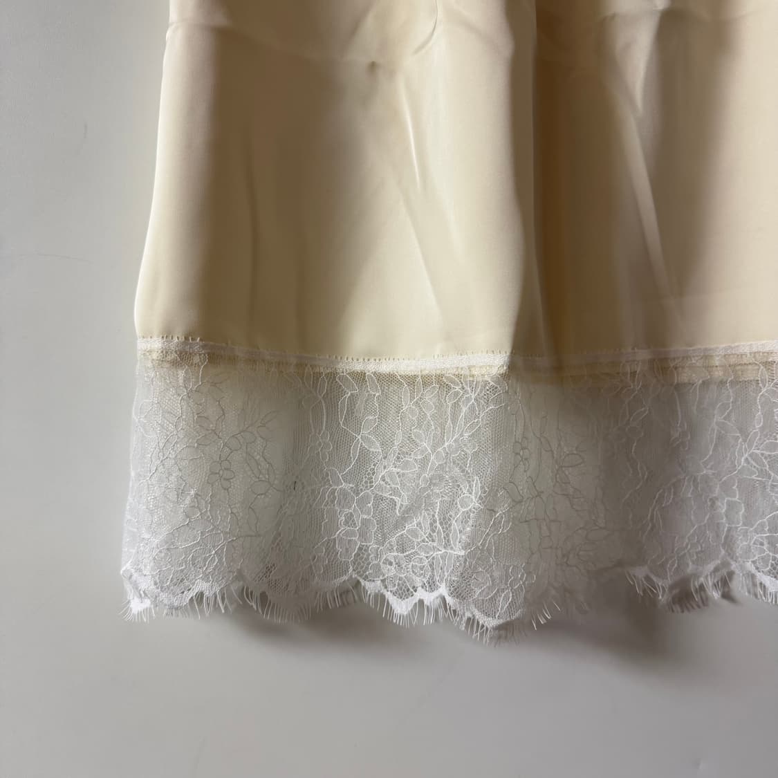 새상품 여자 실크 스커트 (아이보리) 상품이미지2