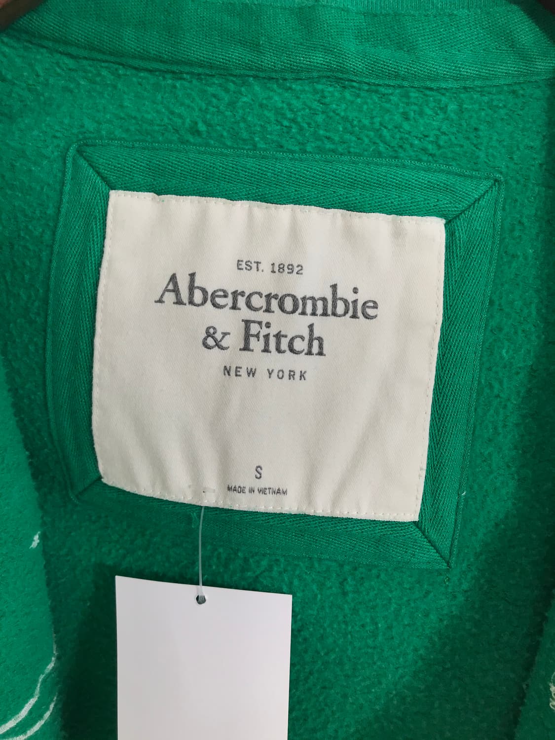아베크롬비 딱붙 그린 스팽글 후드집업 상품이미지6