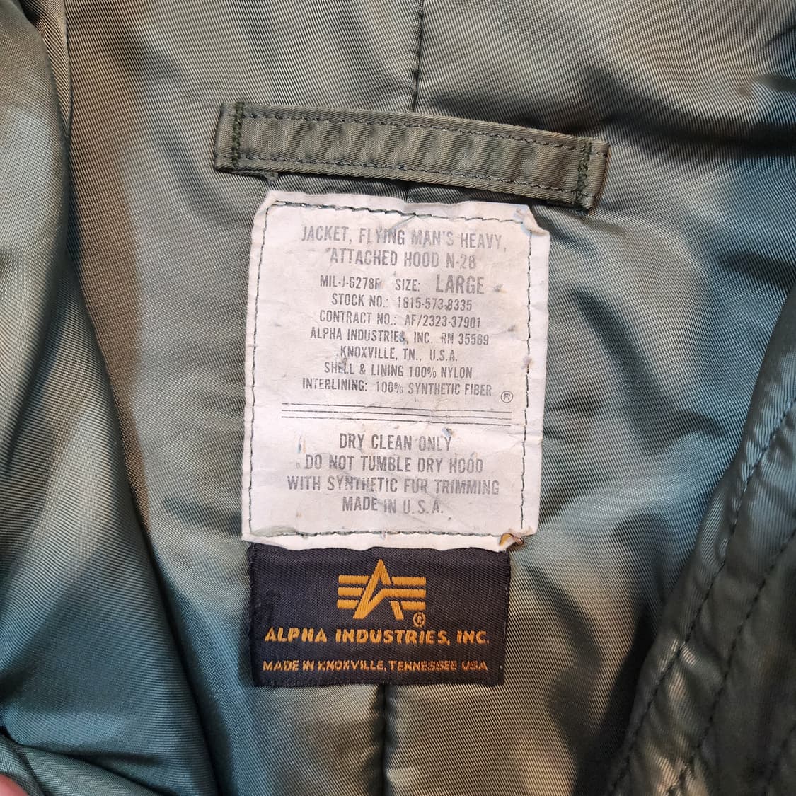 알파 n2b 항공쟈켓 (large) 상품이미지6