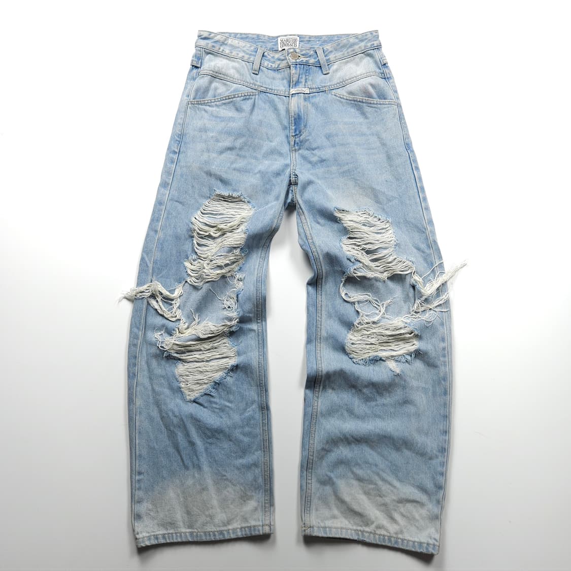 마리떼 프랑소와저버 디스트로이드 와이드 데님 팬츠 (28) 상품이미지1