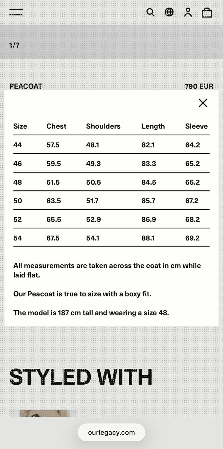 아워레가시 피코트 상품이미지4