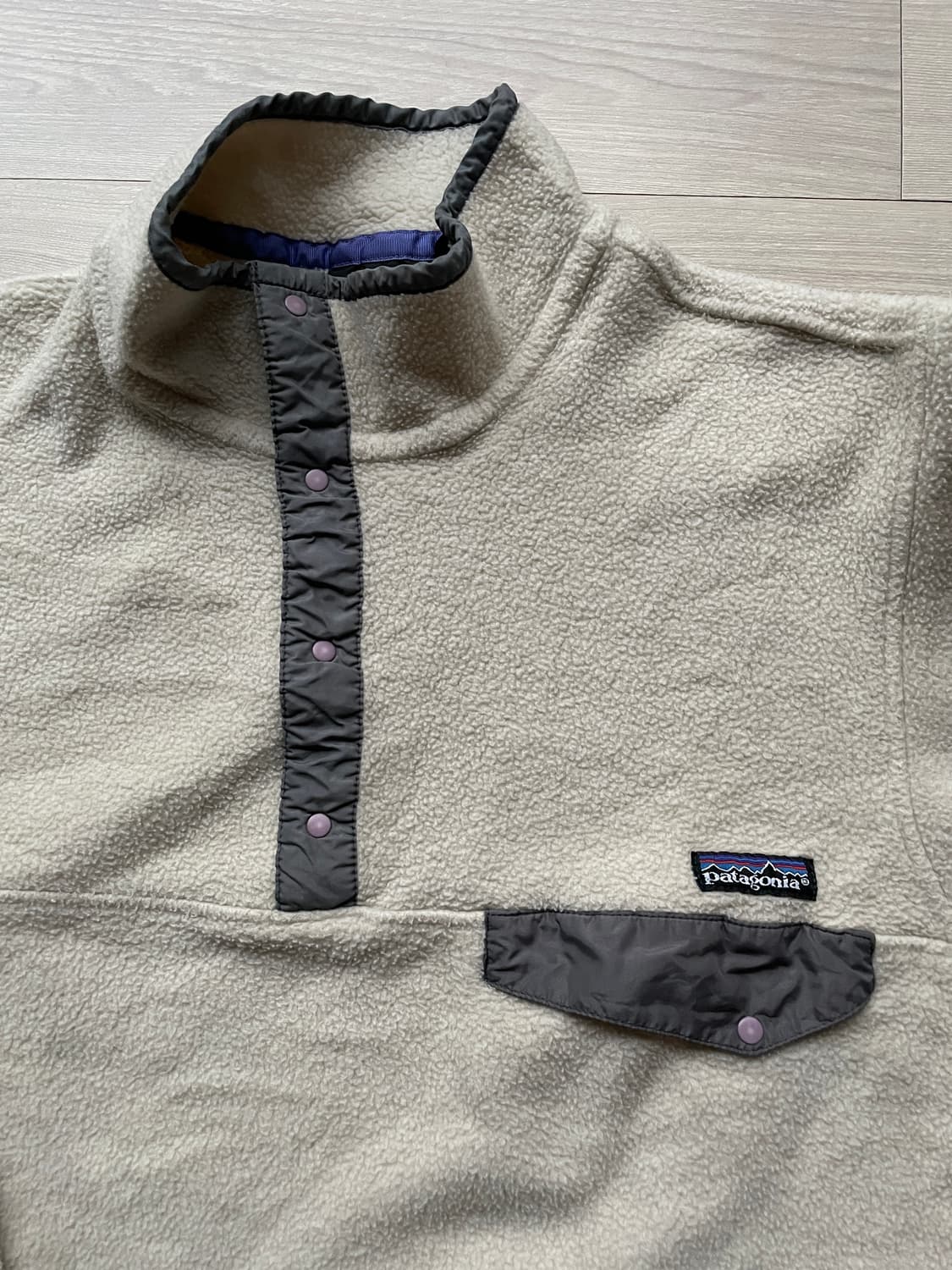 90s 파타고니아 오트밀 그레이 퍼플 rare patagonia 상품이미지4