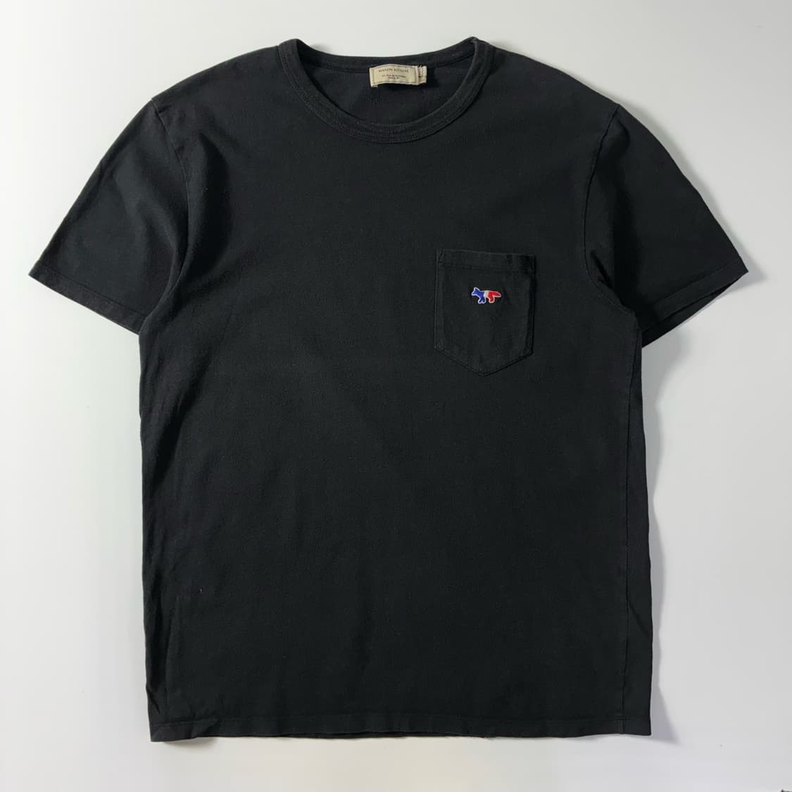 Maison kitsune  메종키츠네 트리컬러 폭스패치 블랙 반팔티   상품이미지1