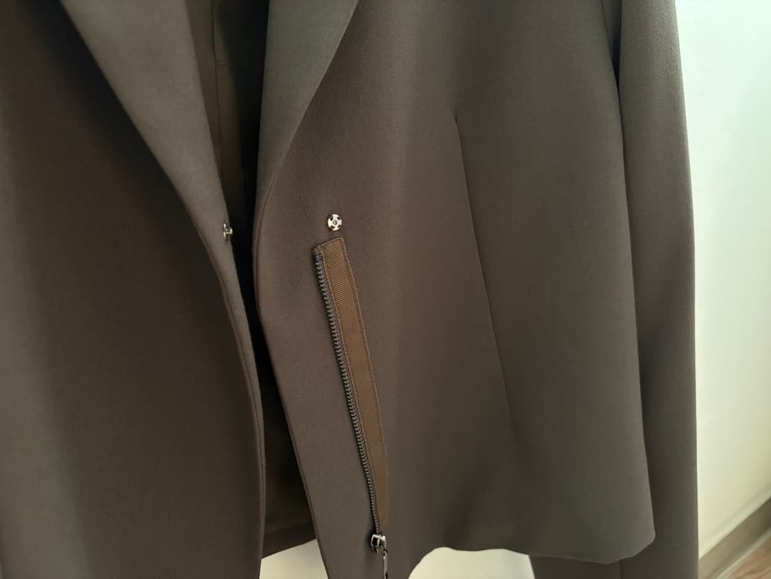 블루브릭 카키 지퍼 숏 자켓 상품이미지4