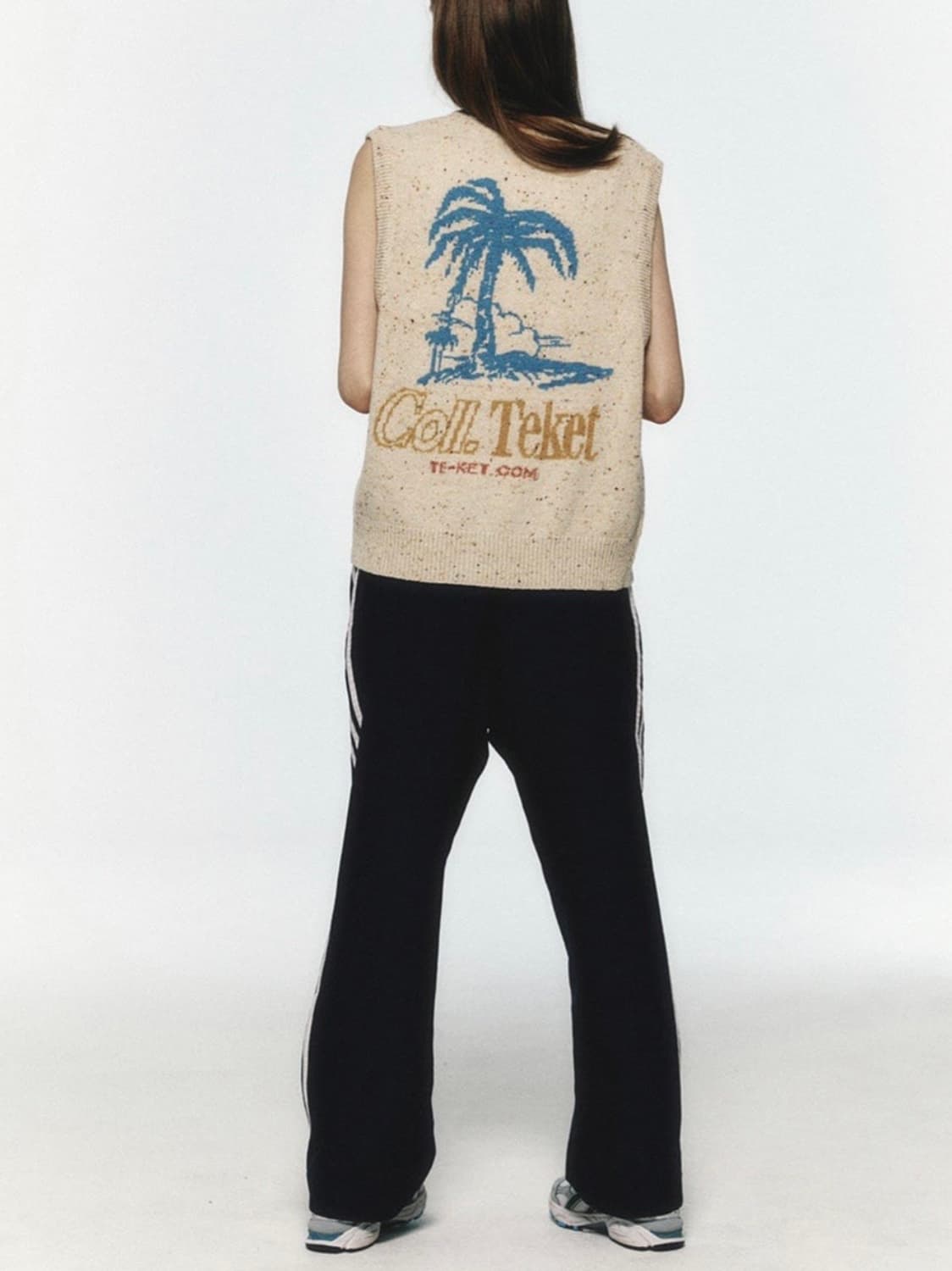 테켓 니트 조끼 베스트 (OS) 상품이미지2