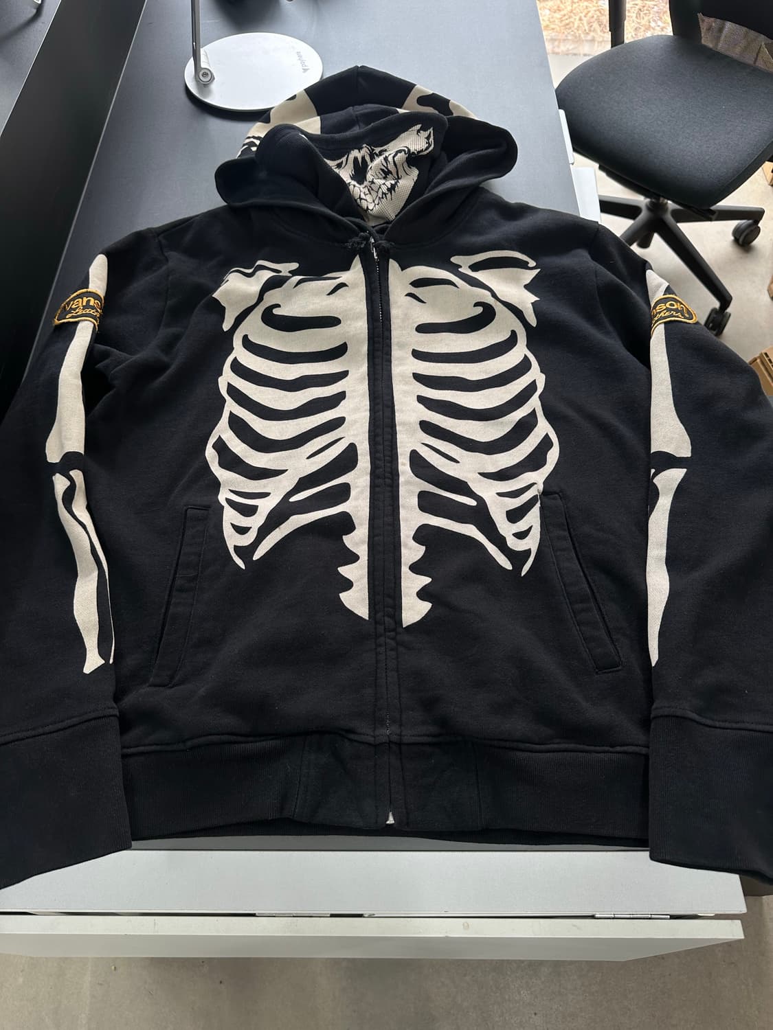 벤슨 본 스켈레톤 넥핸드워머 후드집업 상품이미지5
