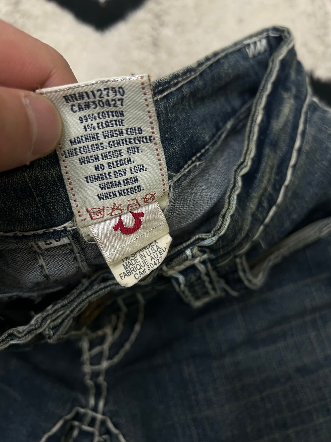 [28]트루릴리전 조이 슈퍼 T 데님팬츠/진청/스판 상품이미지5