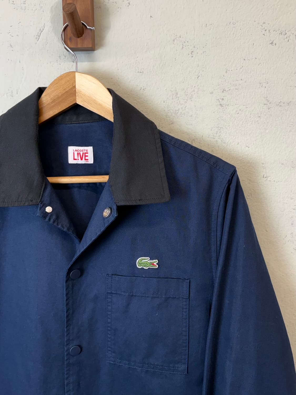 라코스테 네이비 코튼 워크자켓 상품이미지2