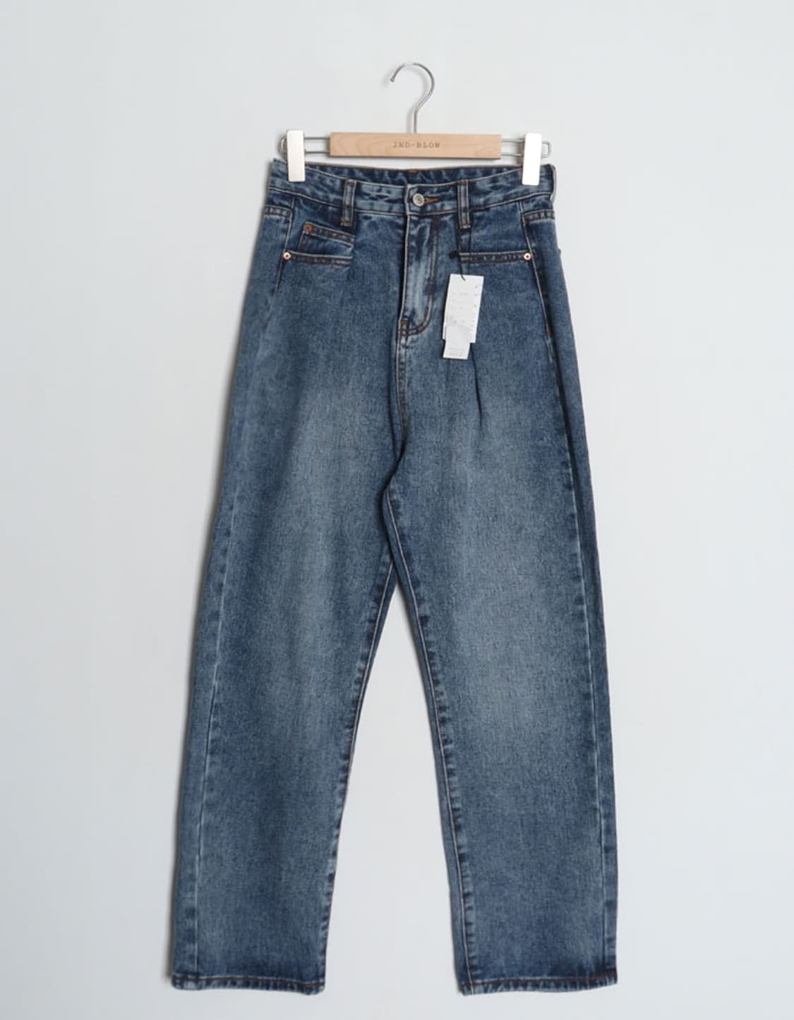 Newlyme Tuck Tapered Denim Pant (27) 상품이미지1
